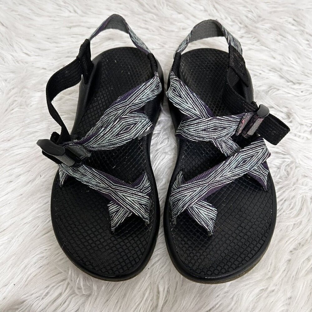Chaco Women’s Sandals ZX2 Yampa Pixel Weave Slingback Toe-Loop J103426 Sz 6 Blue